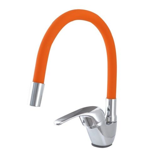 Смеситель для кухни Сантаком StOmega 3398-6 на мойку оранжевый - фото 2
