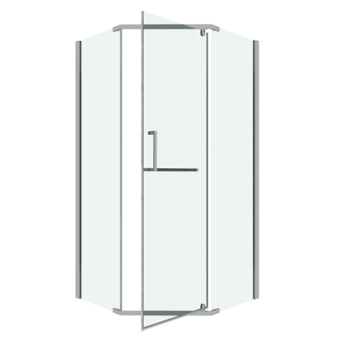 Душевой уголок Grossman Pragma 302.K33.03.1010.10.00 100х100 стекло прозрачное профиль хром глянцевый без поддона - фото 2
