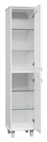 Шкаф-пенал Misty Версаль П-Вер05035-011ВСП 37х37х182 напольный цвет белый - фото 4