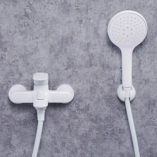 Смеситель для ванны Wasserkraft Mindel 8500 8501 настенный белый - фото 3