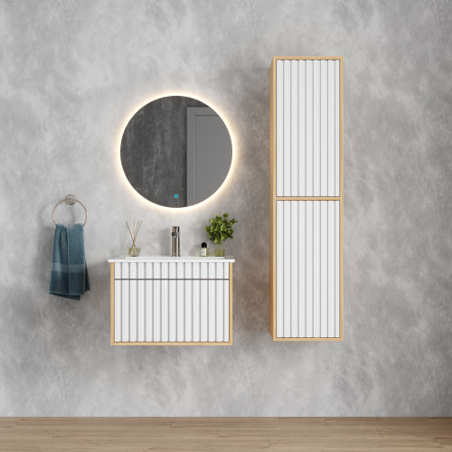 Шкаф-пенал Onika Дайлер 403568 35х31х142 подвесной - фото 2