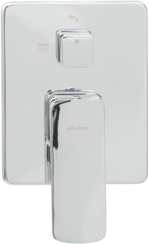 Смеситель для ванны с душем Allen Brau Infinity 5.21014-00 встраиваемый в стену хром - фото 3
