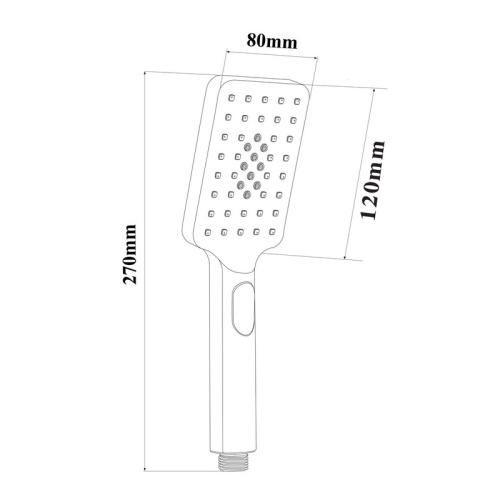 Душевая лейка Bond Cube B03-9788 прямоугольная - фото 2