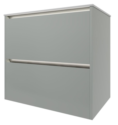 Тумба под раковину Allen Brau Activity 1.34011.PWM 70х46х65 подвесная цвет белый/зеленый - фото 2