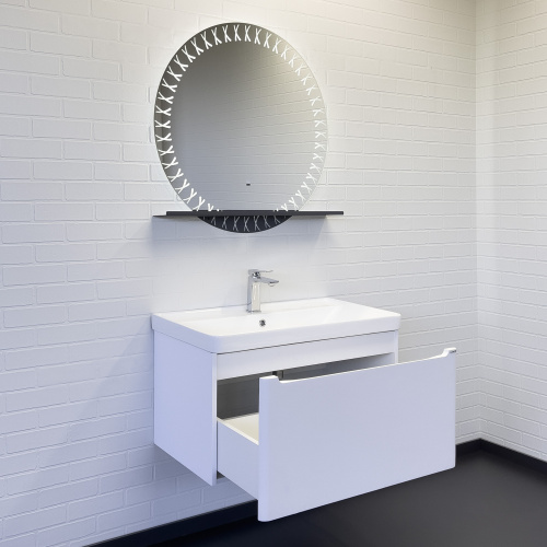 Тумба с раковиной Comforty Арзамас 00-00017177CF 81х48х48 подвесная цвет белый - фото 4