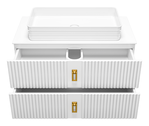 Тумба под раковину Brevita Sevilla SEV-09090-0102Я 90х47х46 подвесная - фото 3