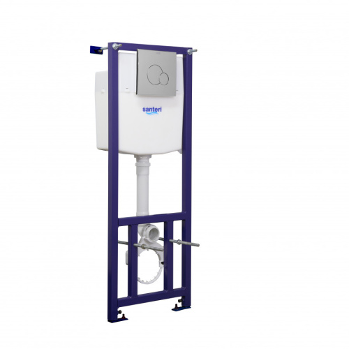 Комплект унитаз с инталляцией и клавишей смыва Santeri Альфа 138159S0000B0 - фото 3