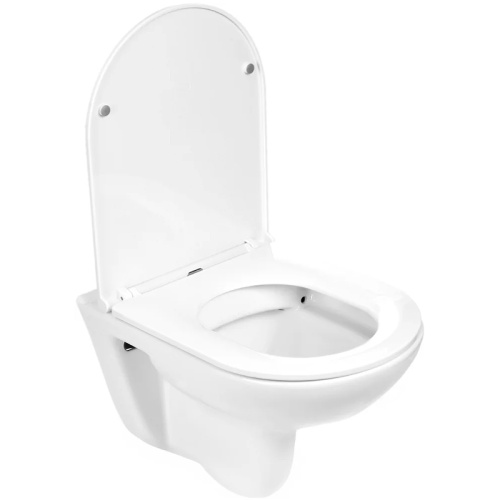 Унитаз подвесной WeltWasser 10000003811 белый глянцевый с сиденьем микролифт безободковый душевой смыв - фото 2