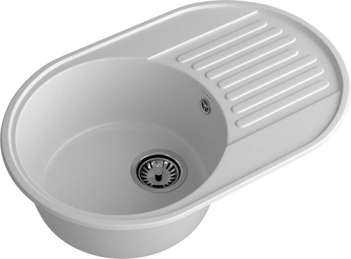 Кухонная мойка Granfest Quarz 18 серый 74х48 цвет серый поверхность матовая - фото 2