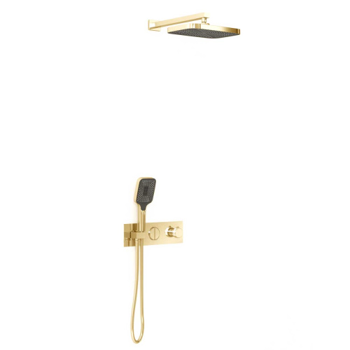 Душевая система Vincea VSFW-422T1BG встраиваемая в стену с термостатом - фото 2