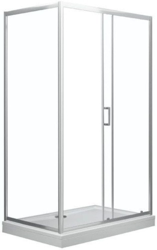 Душевая дверь Aquanet SD-1300A 130х190 стекло прозрачное профиль хром глянцевый - фото 2