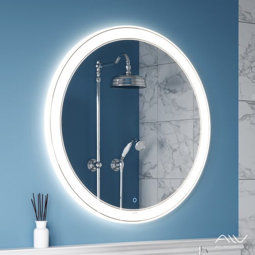 Зеркало в ванную Alavann Solis ALV0117009 80х80 цвет белый - фото 2