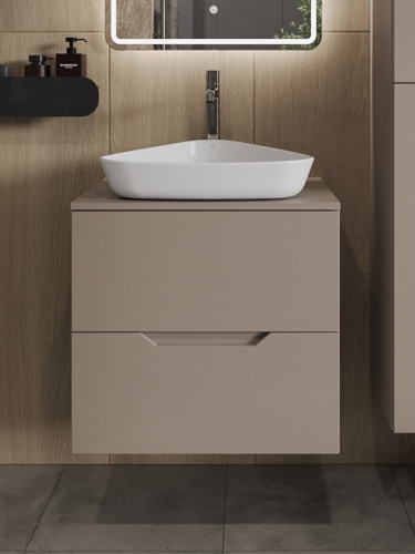 Тумба с раковиной Orange Line Li-60TuLMDF+B07-500W 61х46х68 - фото 3