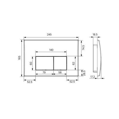 Клавиша смыва механическая IDDIS Optima Home OPH10W0i77 цвет белый - фото 2