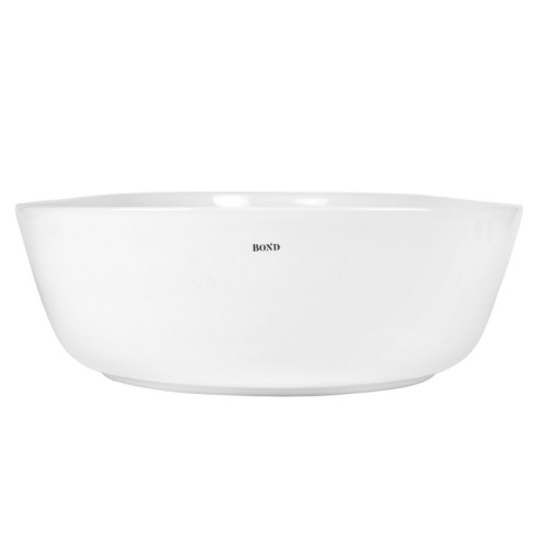 Раковина из сантехнического фарфора Bond Oval S51-800 80х40 накладная цвет белый глянцевый - фото 5