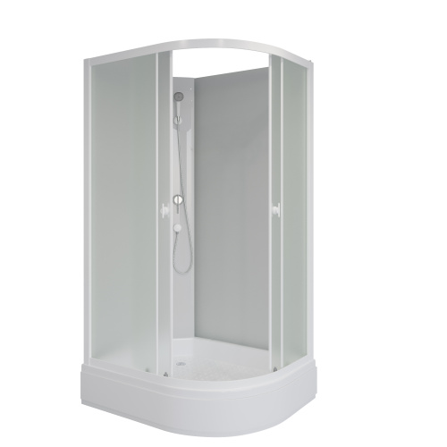 Душевая кабина Niagara Promo P90/80/26L/MT/BK 90х80 асимметричная без крыши ориентация левая - фото 2