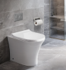 Унитаз приставной Cerutti SPA CT7842 белый с сиденьем микролифт безободковый каскадный смыв