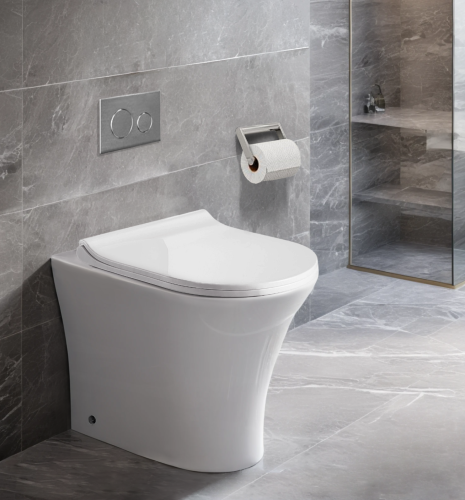 Унитаз приставной Cerutti SPA CT7842 белый с сиденьем микролифт безободковый каскадный смыв