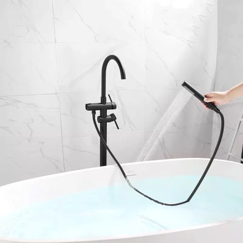 Смеситель BOCH MANN BRAIES Matt black BM8921 напольный черный матовый - фото 5