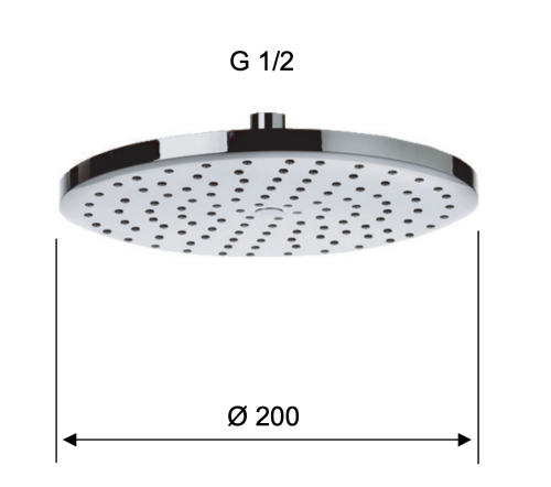 Верхний душ Remer 356MD20X хром - фото 2