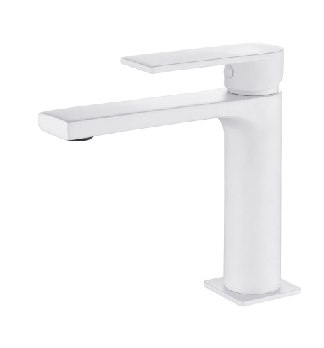 Смеситель AQG Alpha 01ALP100BL на раковину белый матовый