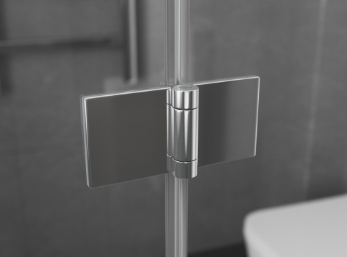 Душевой уголок Ambassador Diamond 12011102 100х100 стекло прозрачное профиль хром глянцевый без поддона - фото 5