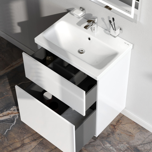 Тумба под раковину Am.Pm Gem M90FSX06022WG32 60х41х81 напольная цвет белый - фото 4