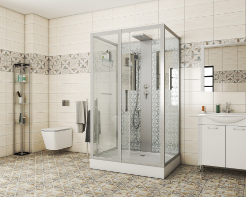 Душевая кабина Niagara Luxe 7711WBK 120х90 прямоугольная без крыши ориентация универсальная - фото 2