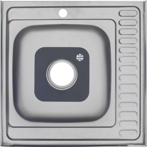Кухонная мойка Melana 006 t R (*10) 60х60 цвет хром - фото 2