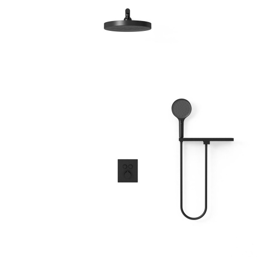 Душевая система Vincea VSFW-3I21T2RMB встраиваемая в стену с термостатом - фото 3