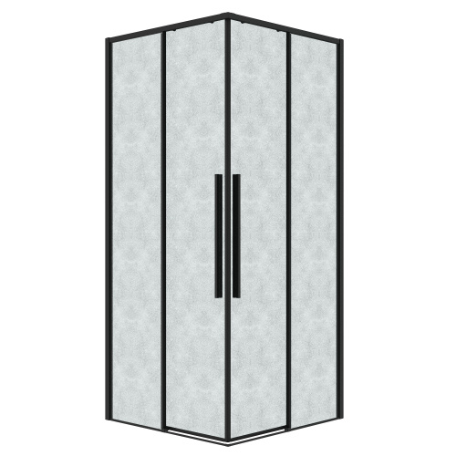 Душевой уголок Grossman Galaxy 300.K33.01.7070.21.02 70х70 стекло прозрачное профиль черный матовый без поддона