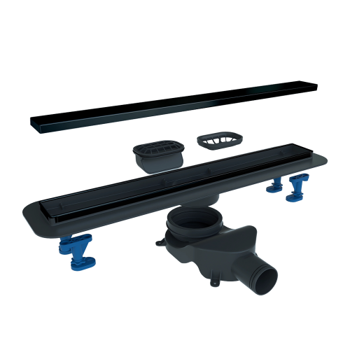 Душевой лоток Bettoserb Compact Line Matte Black 850 13702512BM - фото 3