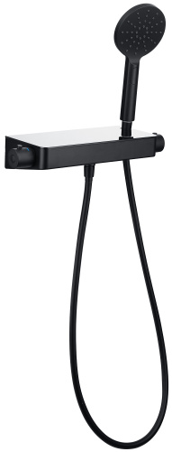 Смеситель для душа Allen Brau Fantasy 5.11002-31 настенный черный с термостатом - фото 2