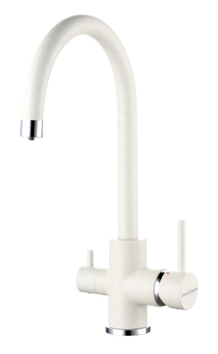 Смеситель для кухни Paulmark ESSEN Es213211-331 на раковину белый