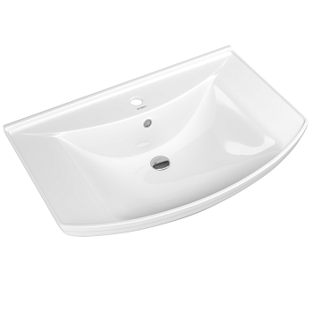 Раковина керамическая Onika Стиль 4620008197470 76х49 накладная цвет белый 1 отверстие под смеситель