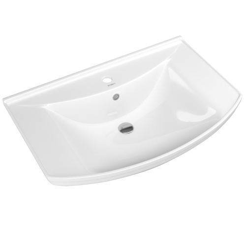 Раковина керамическая Onika Стиль 4620008197470 76х49 накладная цвет белый 1 отверстие под смеситель