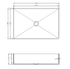 Раковина из нержавеющей стали AltroBagno Solido AltroBagnoSolido001021OrSp 60х40 накладная цвет золото