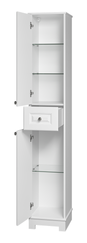 Шкаф-пенал Misty Ларго Лар-05035-0101Л 37х37х200 напольный - фото 4