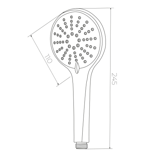 Душевая лейка WesnaArt LD045 круглая - фото 2