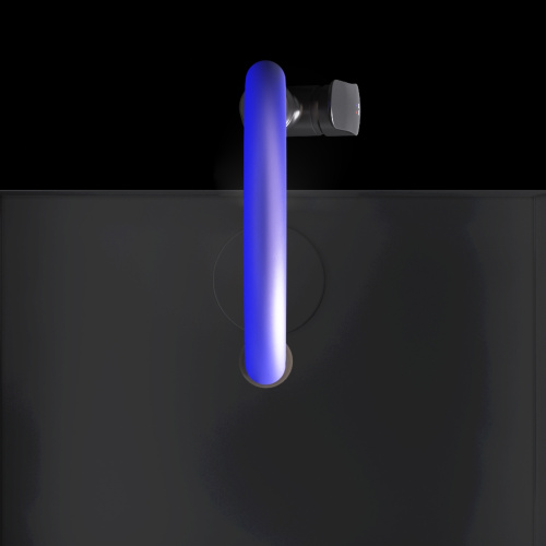 Смеситель для кухни Am.Pm Like F8007827 на мойку черный/синий - фото 5