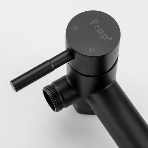 Гигиенический душ со смесителем Frap F7503-6 черный - фото 4