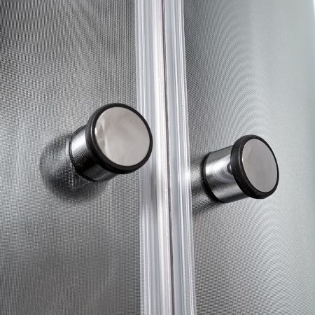 Душевая кабина AvaCan B10SBLACK 100х100 четверть круга с крышей ориентация универсальная