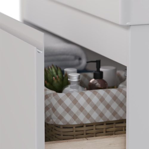 Тумба под раковину LeMark Veon LM01V90T 87х45х68 напольная/подвесная цвет белый - фото 4