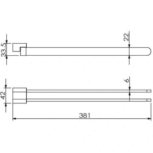 Полотенцедержатель Langberger LUGANO 24008A - фото 3