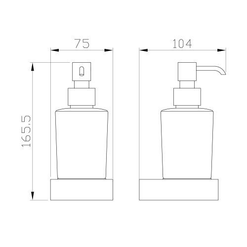 Дозатор для мыла Wonzon & Woghand WW-9533 - фото 2