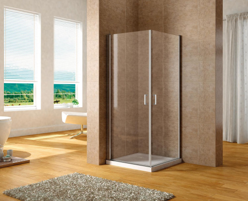 Душевой уголок Aquanet Cinetic AE12-N-90H190U-CT-2 шт 90х90 стекло прозрачное профиль хром глянцевый без поддона - фото 2