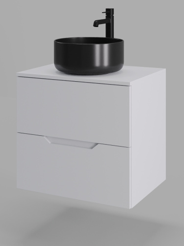 Тумба с раковиной Orange Line Li-60TuwMDF+B07-345B 61х46х72 - фото 2