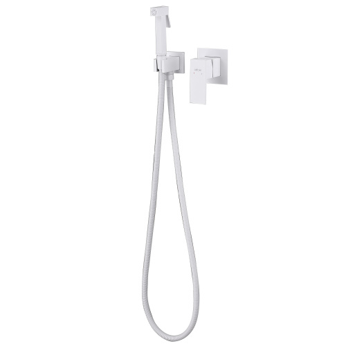 Гигиенический душ со смесителем ABBER Daheim AF8225W белый матовый - фото 2