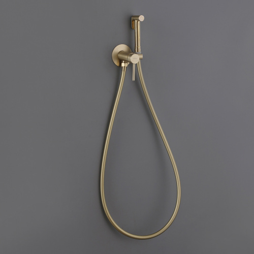Гигиенический душ со смесителем ABBER Wasser Kreis AF8125G золото матовое - фото 3