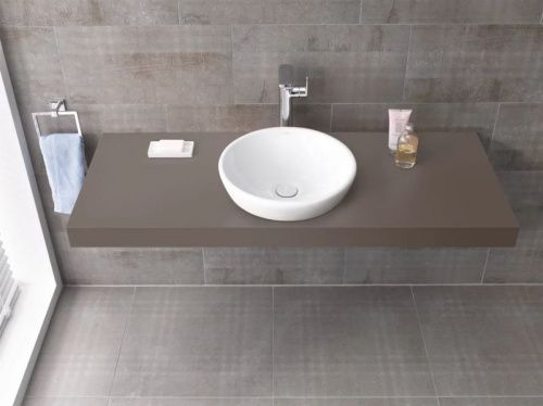 Раковина из сантехнического фарфора Vitra Metropole 5940B003-0012 50х50 накладная цвет белый без отверстий под смеситель - фото 2